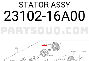 Nissan 2310216A00 STATOR ASSY