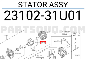 Nissan 2310231U01 STATOR ASSY
