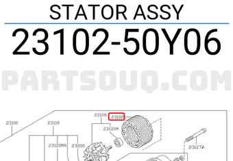Nissan 2310250Y06 STATOR ASSY