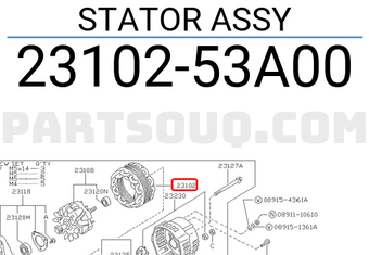 Nissan 2310253A00 STATOR ASSY