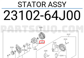 Nissan 2310264J00 STATOR ASSY