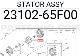 Nissan 2310265F00 STATOR ASSY