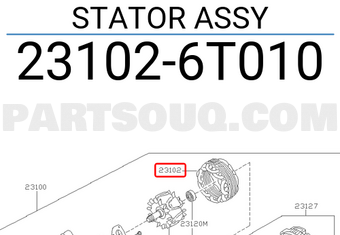Nissan 231026T010 STATOR ASSY