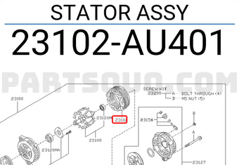 Nissan 23102AU401 STATOR ASSY