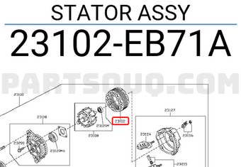 Nissan 23102EB71A STATOR ASSY