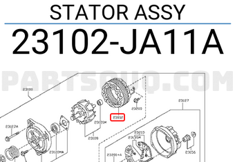 Nissan 23102JA11A STATOR ASSY