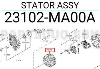 Nissan 23102MA00A STATOR ASSY