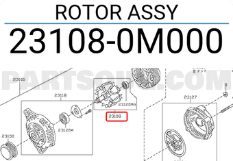 Nissan 231080M000 ROTOR ASSY