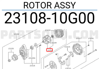 Nissan 2310810G00 ROTOR ASSY