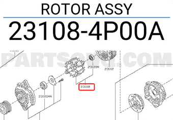 Nissan 231084P00A ROTOR ASSY