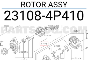 Nissan 231084P410 ROTOR ASSY