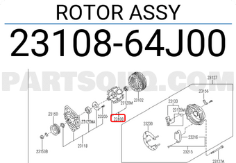 Nissan 2310864J00 ROTOR ASSY