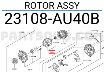 Nissan 23108AU40B ROTOR ASSY
