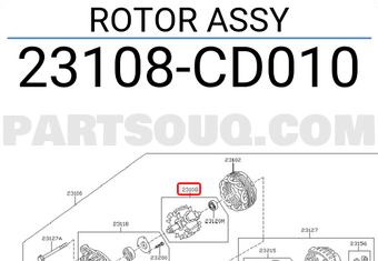 Nissan 23108CD010 ROTOR ASSY