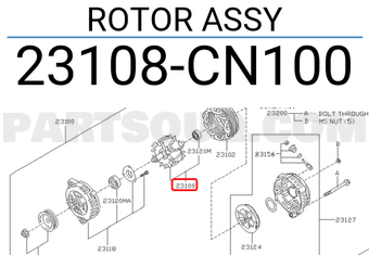 Nissan 23108CN100 ROTOR ASSY