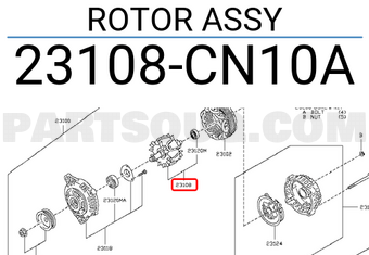 Nissan 23108CN10A ROTOR ASSY
