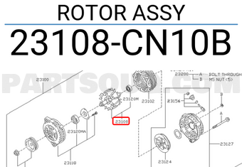 Nissan 23108CN10B ROTOR ASSY