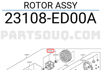 Nissan 23108ED00A ROTOR ASSY
