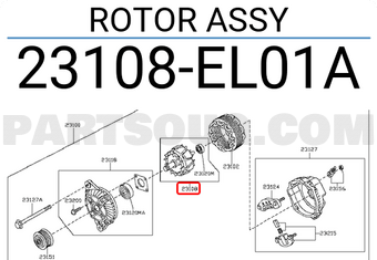 Nissan 23108EL01A ROTOR ASSY