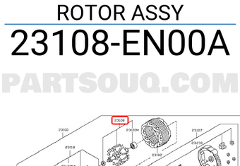 Nissan 23108EN00A ROTOR ASSY