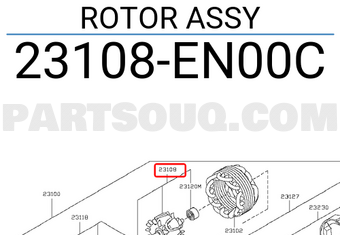 Nissan 23108EN00C ROTOR ASSY