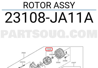 Nissan 23108JA11A ROTOR ASSY