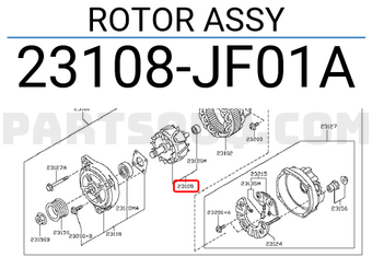 Nissan 23108JF01A ROTOR ASSY