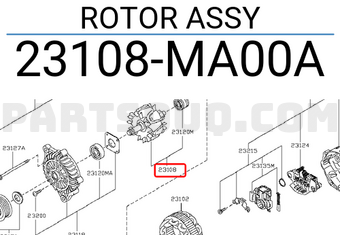 Nissan 23108MA00A ROTOR ASSY