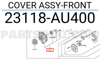Nissan 23118AU400 COVER ASSY-FRONT