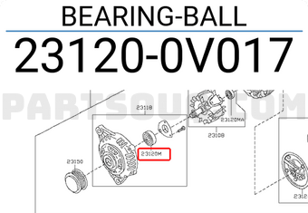 Nissan 231200V017 BEARING-BALL