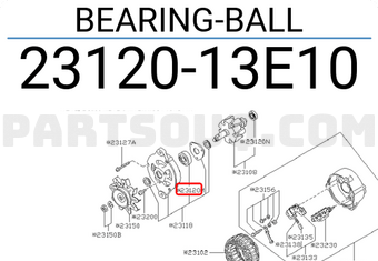 Nissan 2312013E10 BEARING-BALL