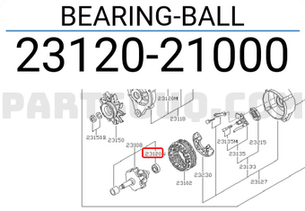 Nissan 2312021000 BEARING-BALL