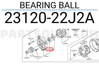 Nissan 2312022J2A BEARING BALL