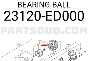 Nissan 23120ED000 BEARING-BALL