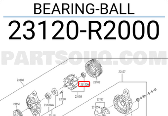 Nissan 23120R2000 BEARING-BALL
