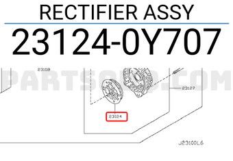 Nissan 231240Y707 RECTIFIER ASSY