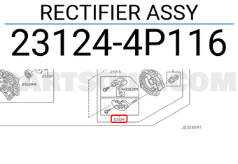 Nissan 231244P116 RECTIFIER ASSY