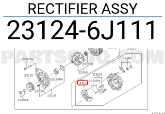 Nissan 231246J111 RECTIFIER ASSY