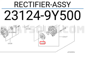 Nissan 231249Y500 RECTIFIER-ASSY