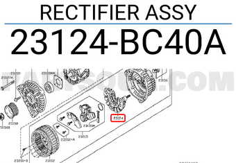 Nissan 23124BC40A RECTIFIER ASSY