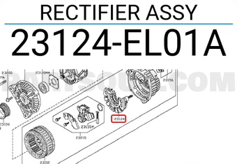 Nissan 23124EL01A RECTIFIER ASSY