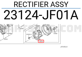Nissan 23124JF01A RECTIFIER ASSY