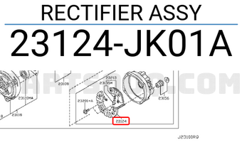 Nissan 23124JK01A RECTIFIER ASSY