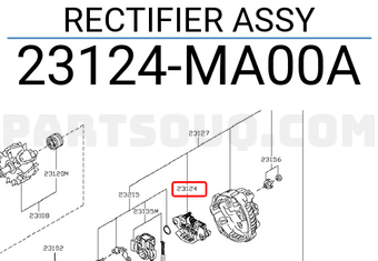 Nissan 23124MA00A RECTIFIER ASSY