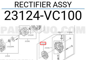 Nissan 23124VC100 RECTIFIER ASSY