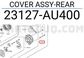 Nissan 23127AU400 COVER ASSY-REAR