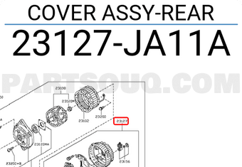 Nissan 23127JA11A COVER ASSY-REAR