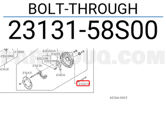 Nissan 2313158S00 BOLT-THROUGH