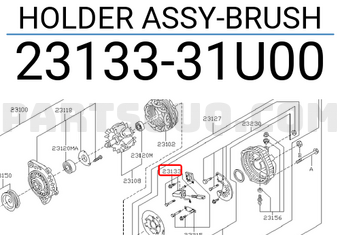 Nissan 2313331U00 HOLDER ASSY-BRUSH