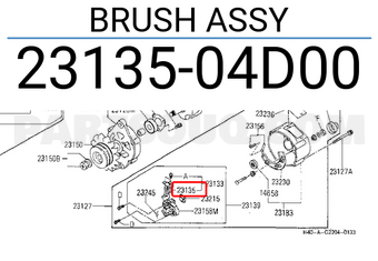 Nissan 2313504D00 BRUSH ASSY